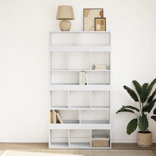  Regal za knjige bijeli 100 x 33 x 187,5 cm konstruirano drvo Slike