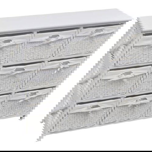 vidaXL Omarica za shranjevanje bele barve Cene