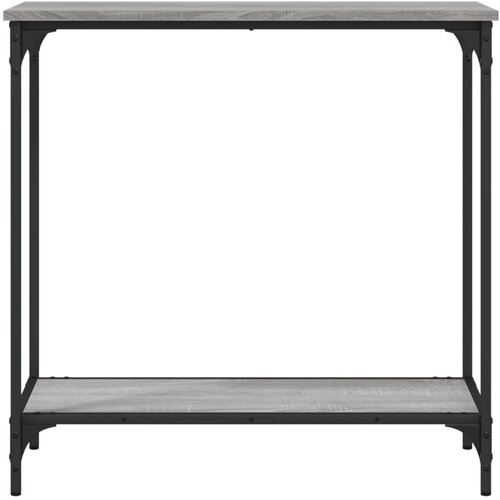  Konzolni stol siva boja hrasta 75x30,5x75 cm konstruirano drvo Slike