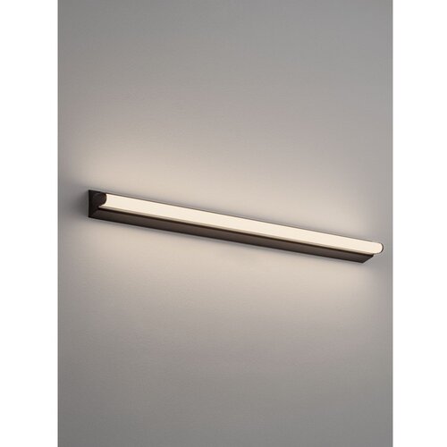 Nova Luce Mat črna aluminijasta LED stenska svetilka Endo &amp;ndash; Slike