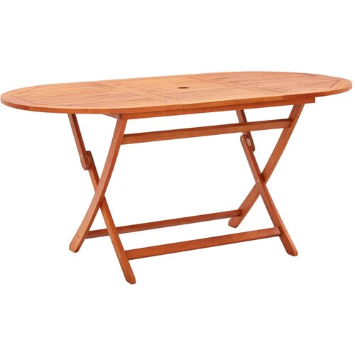 The Living Store Zložljiva vrtna miza 160x85x74 cm trden evkaliptusov les - Vrtna Miza, (21476261) Slike