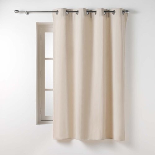 Douceur d intérieur Kremno bela zavesa 135x180 cm Twily – Cene