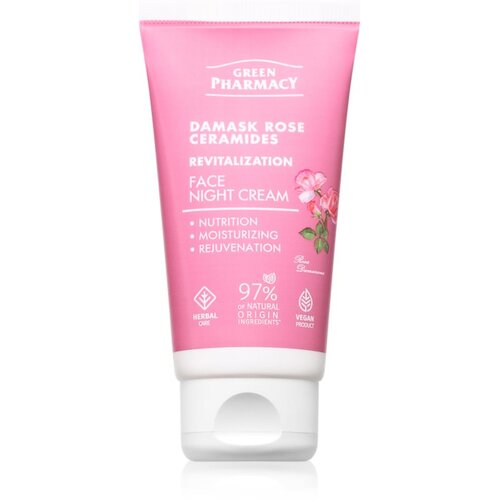 Green Pharmacy Damask Rose &amp;amp; Ceramides Night Face Cream nočna krema za obraz 50 ml Slike