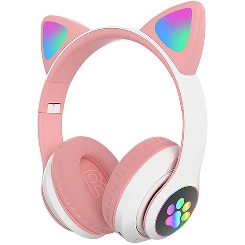  Slu&scaron;alice za djecu CAT EAR Kids STN-28, bluetooth, pink + bijela Cijene