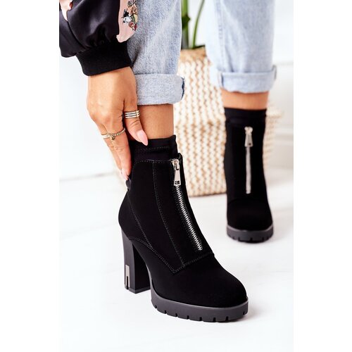 Boto Insulated Boots On A Block Heel Black Wonder Woman Cijene