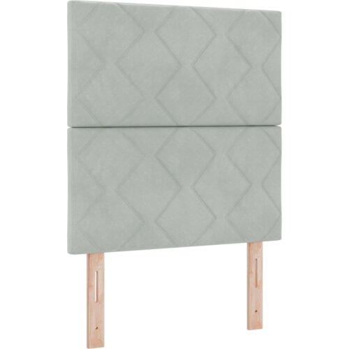 vidaXL Box Spring Postelja z Vzmetnico Svetlo Siva 80x200 cm Žamet Cene