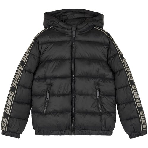Guess HOODED LS PUFFER W/ZIP Crna Slike