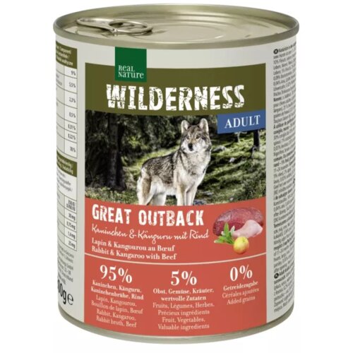 Real Nature Wilderness Adult Great outback kunec s kengurujem in govedino 800g k Cene