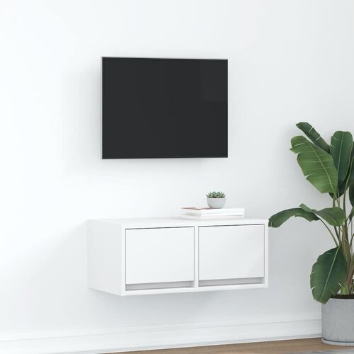 Furnova TV omarica bela 60x31x25,5 cm inženirski les, (21924592) Slike