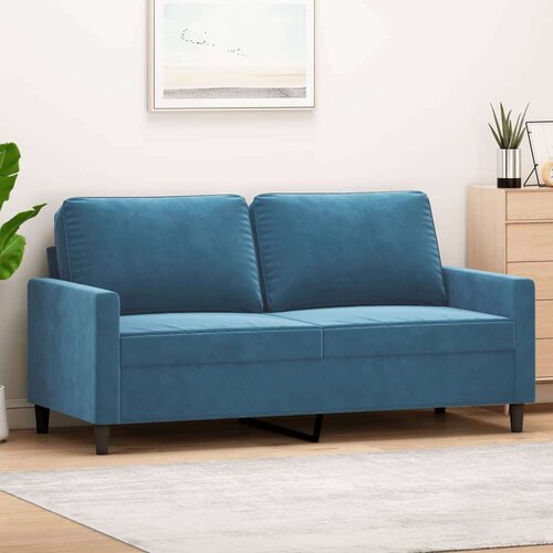  Dvosjed plavi 140 cm baršunasti Cijene