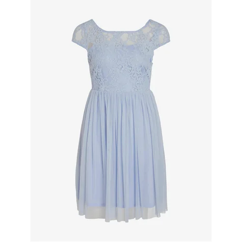 Vila Light blue lady dress with lace Ulcricana - Ladies