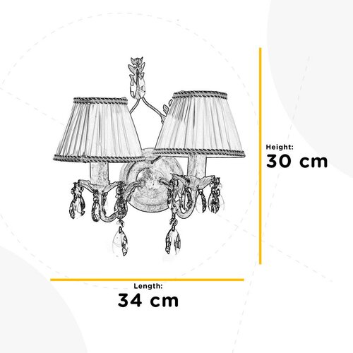 Lesnina XXXL ONLI - Zidno svetlo KAREN 2xE14/6W/230V bronza Slike