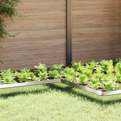 vidaXL Ograja za polže srebrna 10 x 10 x 25 cm Cinkana jeklena Cene