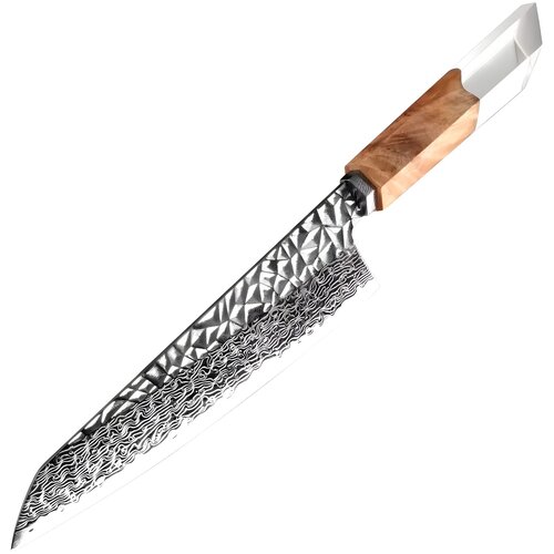 IZMAEL Damaskast kuhinjski nož NA-35091 - Rjava Cene