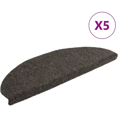 vidaXL Samolepilne preproge za stopnice 5 kosov antracit 65x21x4 cm, (20753271) Cene