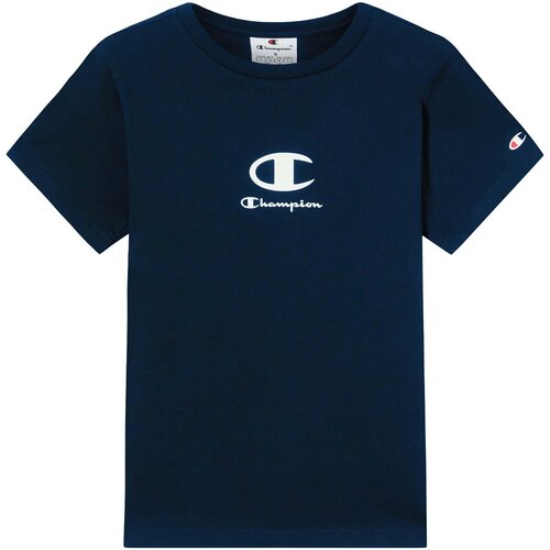Champion Majice s kratkimi rokavi Crewneck T-Shirt Modra Slike