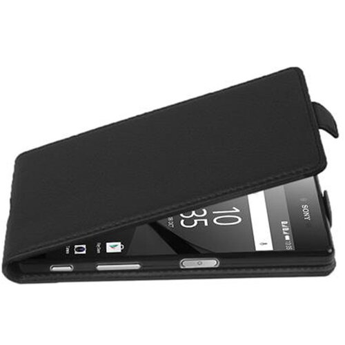Cadorabo Ohi&scaron;je, združljivo z Sony Xperia Z5 COMPACT v oksidna črna - Za&scaron;čitni ovitek v obliki flipa iz teksturiranega umetnega usnja, (20559096) Cene