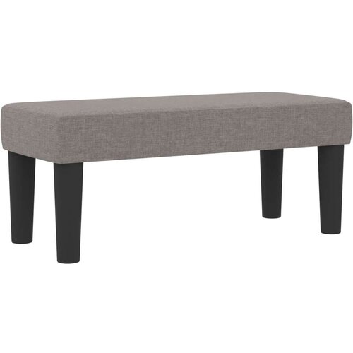 VidaXL Krevet s box springom s madracem i klupom taupe 90x190 cm tkanina Slike