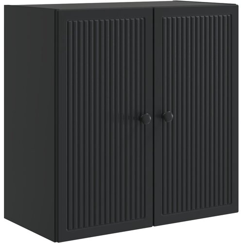 vidaXL Ormar za montažu na zid Crna 59 x 31 x 60 cm Konstruirano drvo - Crna 59 x 31 x 60 cm Cene