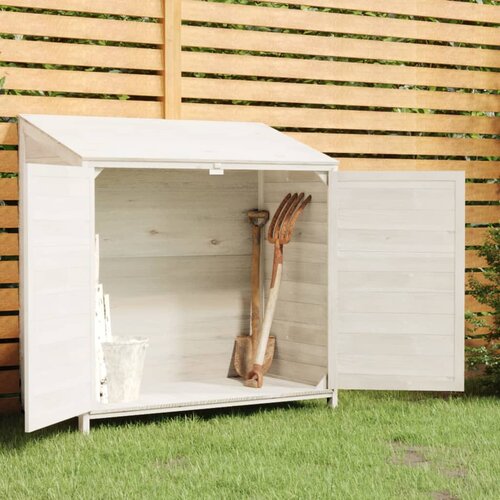 VidaXL Vrtna lopa bela 102x52x112 cm trden les jelke 152183 Slike