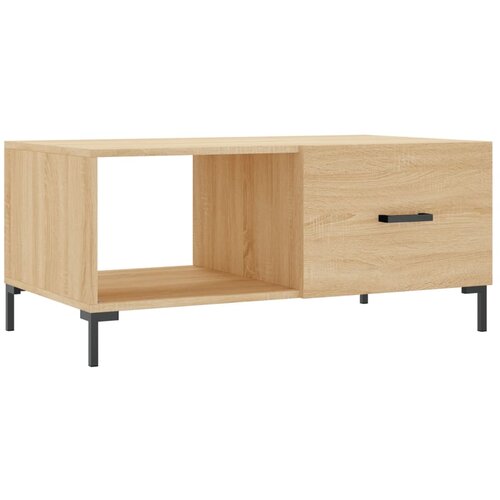 Maison Chic Klubska mizica - kavna mizica - Nizka mizica sonoma hrast 90x50x40 cm konstruiran les, (21752796) Slike