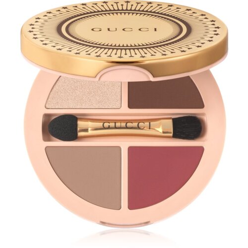 Gucci Beauty Palette de Beaut&amp;eacute; Quatuor večnamensko ličilo za oči, ustnice in obraz odtenek 01 Summerina Brown 6.1 g Slike