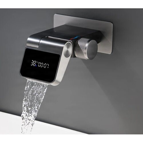 ELITE EDITION Zidna armatura s prikazom temperature in preklopnim izlivom 180&amp;deg; &amp;ndash; BSW1500 &amp;mdash; Krom Slike