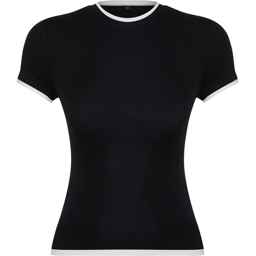 Trendyol Ženska majica TWOSS24TS00063, Crna Cene