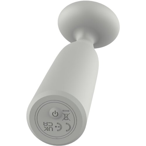 NUDE Luna - akumulatorski mini wand vibrator (siva) Slike