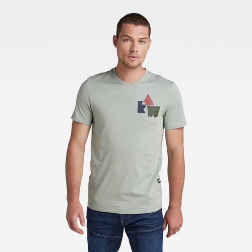 G-star T-shirt - Chest graphic slim in t green Cene