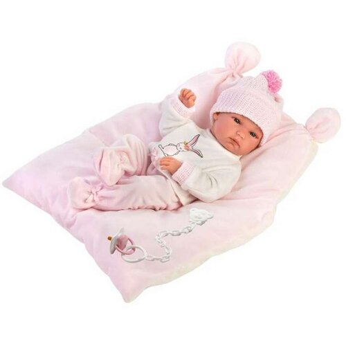  Llorens: Bimba Novorojenček dekli&scaron;ka lutka z odejo in pleteno kapo 35cm Cene