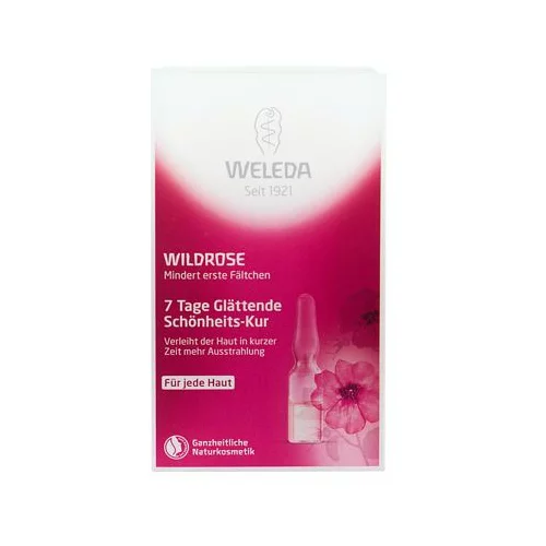 Weleda Wild Rose 7 Day Smoothing Beauty Treatment olje za utrujeno kožo 5,6 ml za ženske