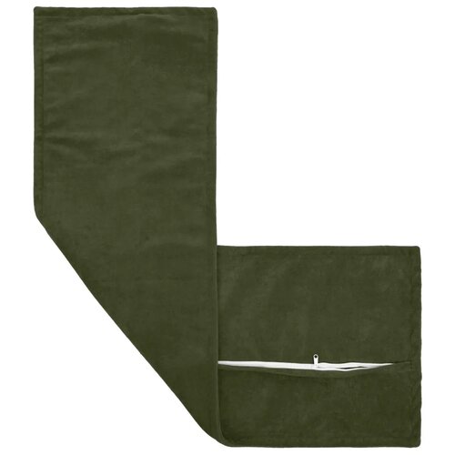  Presvlaka za jastuk HOUTEN Zelena 40 x 145 cm Mikrofibra Flis - Dizajn s paspulom Zelena 1 Slike