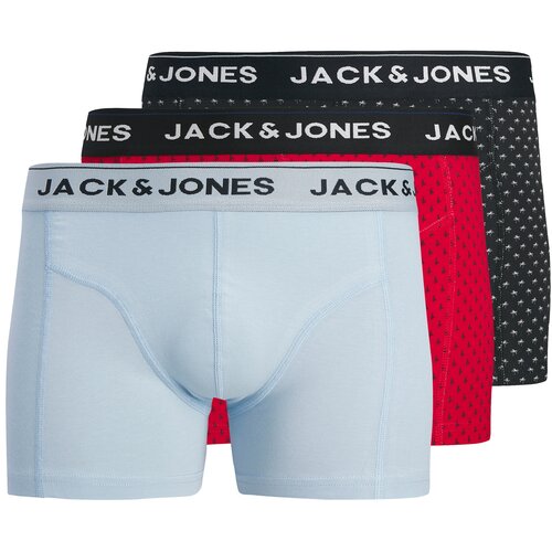 Jack & Jones Bokserice 'JACPALMTREE' svijetloplava / crvena / crna Cene