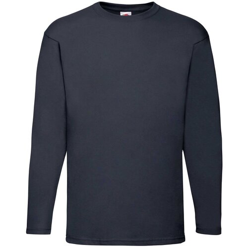 Fruit Of The Loom Navy Value Men&amp;#039;s Long Sleeve T-shirt Slike