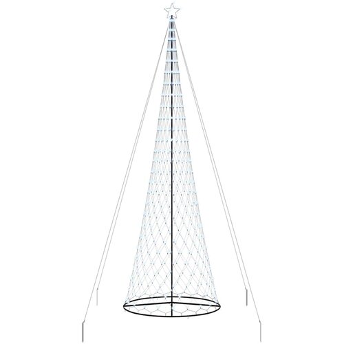 vidaXL LED božično drevesce Hladno bela 160 x 160 x 500 cm Kovina, (5000067928) Cene