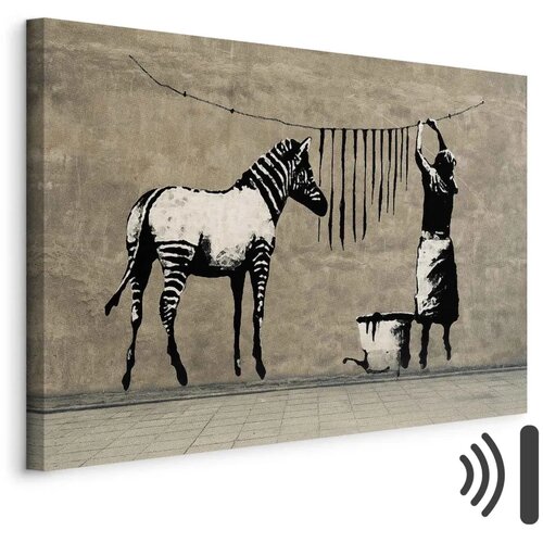 Slika - Banksy: Washing Zebra on Concrete (1 Part) Wide 120x80 Akustična Cijene