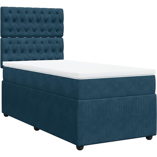 Box spring krevet s madracem tamnoplavi 100x200 cm bar&amp;scaron;unasti Slike