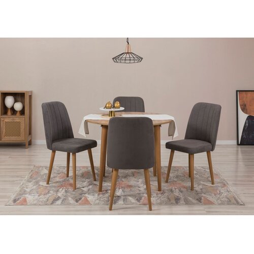 Woody Fashion trpezarijski sto i stolice vina 1501 atlantic pine anthracite Slike