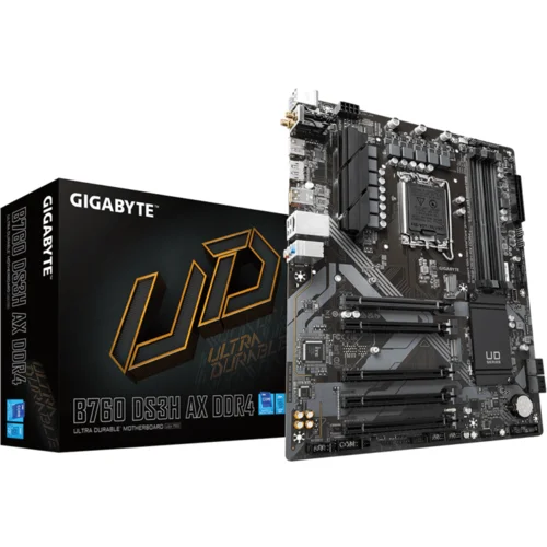 Gigabyte MB B760 DS3H AX DDR4LGA1700; 4xDDR4; 2xM.2, 4xSATA6xUSB; HDMI, DP; WIFI; ATX