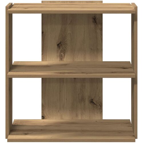  Regal za knjige s 3 razina boja hrasta 60x30x60 cm drveni Slike