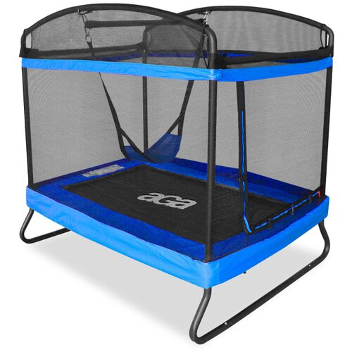 Aga Obdĺžnikov&amp;aacute; trampol&amp;iacute;na 122x183 cm Tmavomodr&amp;aacute;, (21260170) Slike