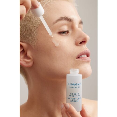 Lumene Nordic Sensitive [HERKK&amp;Auml;] Weightless lahki serum za pomiritev in okrepitev občutljive kože 30 ml Slike