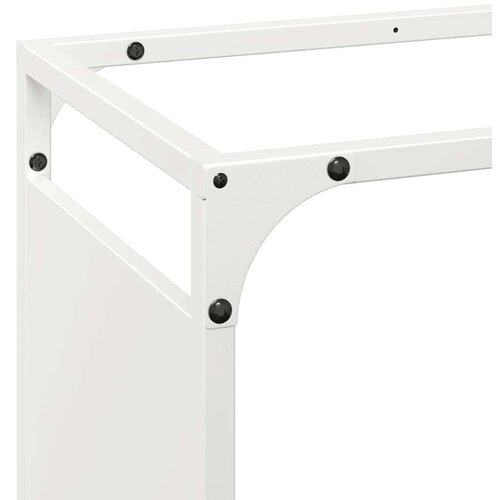  Stalak za drva bijeli 90x28x90 cm Hladno valjani čelik Slike
