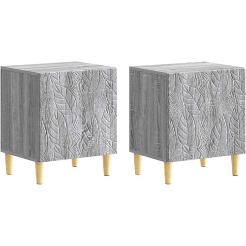  Noćni ormarić 2 pcs Siva Sonoma 43 x 34,5 x 50 cm Cijene