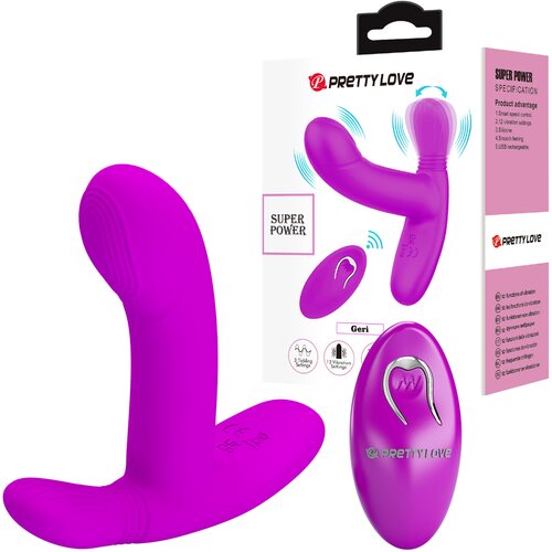 Pretty Love Vibrator Geri Super Power Dual Stimulator Purple Slike