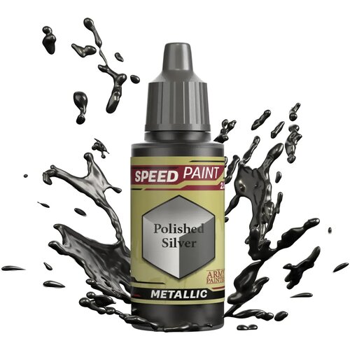 The Army Painter Speedpaint Metallics - Polished Silver Cene