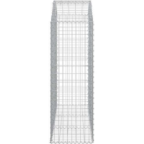  Gabionska ko&amp;scaron;ara s lukom 150x50x140/160 cm pocinčano željezo Slike