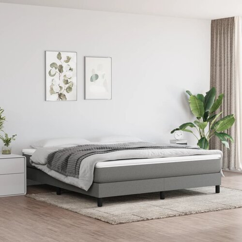 vidaXL Vzmetnica z žepkasto vzmetjo temno siva 180x200x20 cm blago Cene