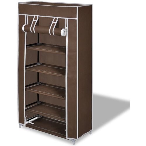vidaXL Omara za Čevlje s Pokrivalom Blago 58 x 28 x 106 cm Rjave Barve Cene
